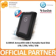 SANDISK PROFESSIONAL G-DRIVE ArmorATD External Hard Disk, 1TB / 2TB / 4TB / 5TB. Singapore Local 3 Y