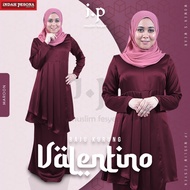 Baju Kurung Pasang DEWASA Modern Matte Satin Slim Fit / Size : 2XS-5XL / 6 Warna Pilihan - ROYAL BLU