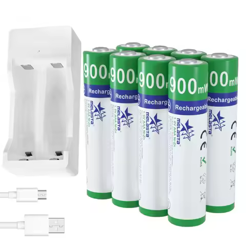 4/8Pcs 1.6V AAA NIZN Rechargeable Batteries NIZN Charger NI-ZN Battery 900mWh Triple A Size for Toys