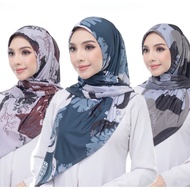 INSTANT TIE BACK BAWAL LAZY MOSCREPE IRON LESS/ANTI KEDUT/TALI IKAT BELAKANG CORAK 5D