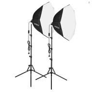 Andoer Metal Stand 1.5m Metal Live Product * 2 + 1.5m Softbox Kit With Softbox Video Came-314 Softbo