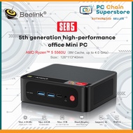 Beelink SER 5 High Performance Mini PC - AMD Ryzen 5 5560U / 8GB RAM / 500GB SSD / Wifi 6