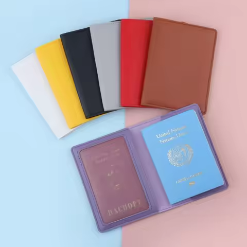 PU Ticket Passport Holder Passport Covers Travel Passport Protective Case Men Women ID Credit Card H