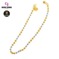 GJ Jewellery Emas Korea Emas Bangkok Fashion 4.5 Bulan Sabit I Mix Anklet   24K Gold Plated