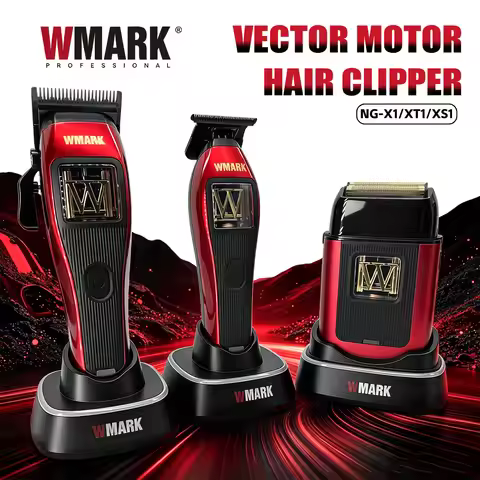 WMARK Clippers Professional DLC Blade Hair Trimmer Electric Shaver 10000RPM W-Maglev Motor Clipper f