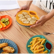 PLASTIC SHELL PLATES FOR DUMPLINGS, VINEGAR PLATES, FOOD SERVING PLATES