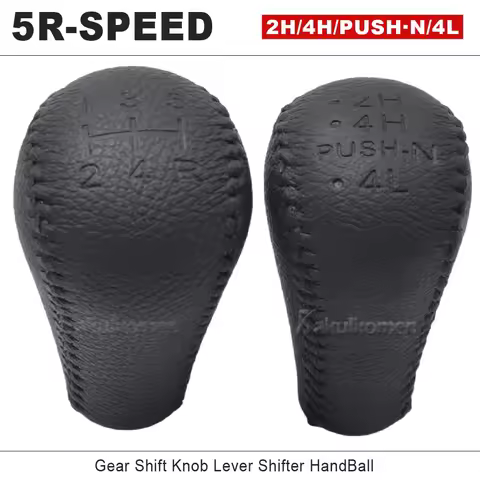 5 speed Leather Car Shift Gear Knob Lever Gaitor Boot Cover For NISSAN Navara D40 Frontier Double Ca
