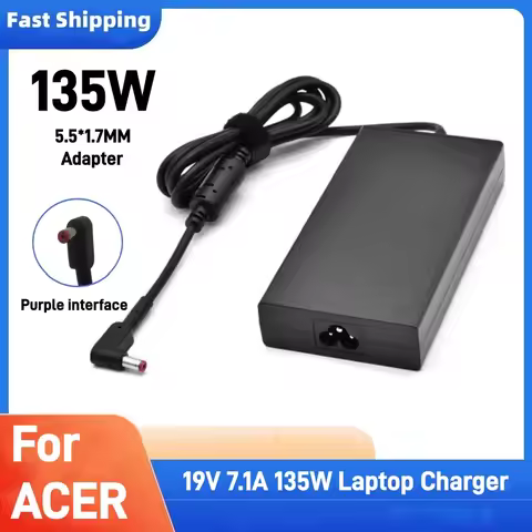 19V 7.1A 135W 5.5*1.7MM Laptop AC Adapter Charger For ACER Aspire V17 Nitro 5 NP515-52 PA-1131-16 AD