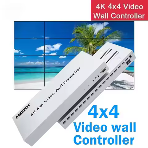 4K input HDMI Video Wall Controller 1080P output TV Splicing Display 2x3 3x3 6x2 2x6 2x7 3x4 4x3 for