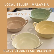 Pastel Salad Bowl Fruit Bowl Aesthetic Ceramic Food Bowl | Mangkuk Salad & Buah-Buahan Pastel Mangku