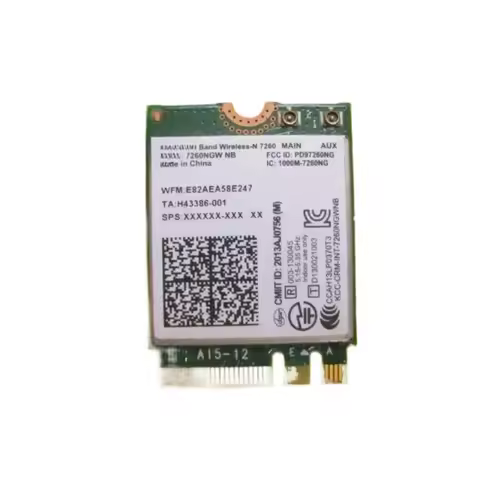 Wireless Adapter Card for intel 2.4G/5G Dual Band N 7260 7260NGW NB NGFF PCIe WLAN WIFI Device Modul
