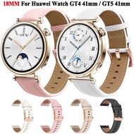 18mm Universal Leather Huawei Watch GT 5 Pro Strap 42mm Soft Huawei Watch GT 5 Strap GT5 / gt4 / Hua