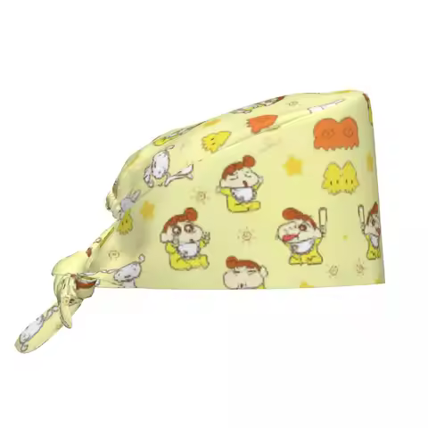 Nurse Hats Crayon Shin-chans Working Cap For Unisex Fashion Long Hair Scrub Caps Breathable Medical 
