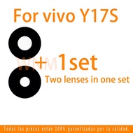 ฝาครอบกระจกเลนส์กล้องถ่ายรูปหลังพร้อมใช้แทนกาวสำหรับ Vivo Y17S V2310