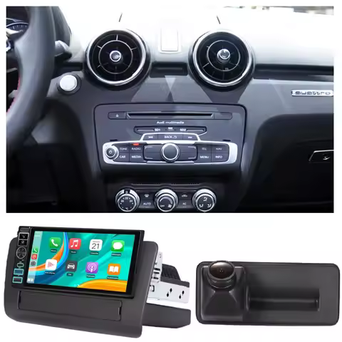 2+64 Android Auto Car radio Bluetooth Carpaly GPS Navigation+AHD reverse camera For Audi A1 8X 8X1 8
