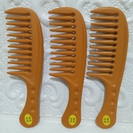 14CM WOODEN PATTERN POCKET COMB - HAIR LOSS COMB - RARE COMB WOODEN COMB
