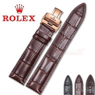 "Luxury Leather Watch Band 12-26mm for Rolex Submariner/Explorer | Premium Replacement Strap (Green/