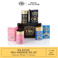 TWG Tea | Tea Route Trio Weekend Tea Set in Haute Couture Tea Tin Gift Box (3 x 50g)
