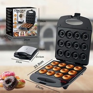 Rapid Heat Power Nonstick Mini Donut Molder Electric Breakfast Maker Double Sided Heating Machine AT