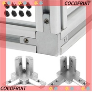 COCOFRUIT Bracket Connector Aluminum Alloy 2020 3030 4040 Series Slot with Screws 3-Way
