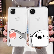 Cartoon Seal Shark Phone Case Google Pixel 7 7a 6 Pro 5a 4 3a 3 2 XL Ultra Thin Shockproof Transparent Soft Cover