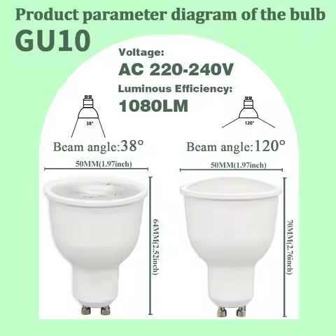 1-10Pack Lamparas LED Spotlight GU10 Bulbs 12W 38 120 degree 3000K 4000K 6000K Cool Lighting Leds fo