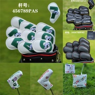 TaylorMade Magnetic Closure Golf Iron Cover PU Leather Golf Iron Head Cover Delicate Embroidery Golf