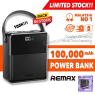 REMAX 100000mAh Power Bank 100k Powerbank Charger USB Type C Usb C Camping Large Besar Huge FP1 Orig