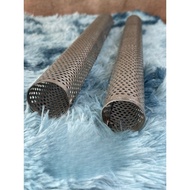 4 inch exhaust hook mesh pipe (size 32, 34, 38, 42, 51, 60) with 3mm hole....