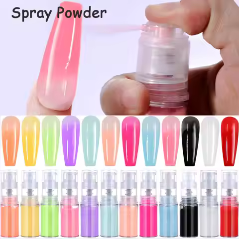 10g/bottle Nail Art Ombre Spray Powder Pearl Gradient Nail Pigment 12colors Blush Ombre Neon Nail Sp