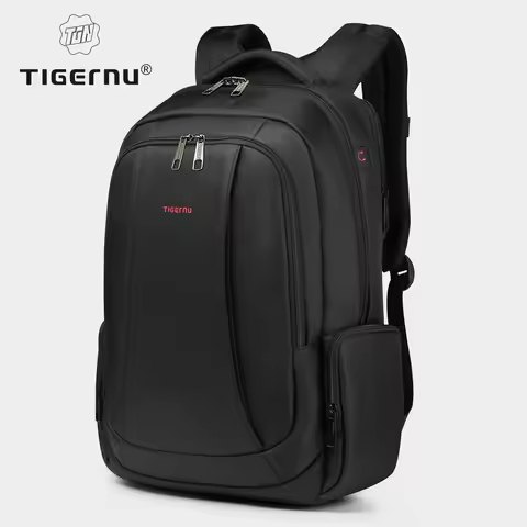Tigernu Men Backpacks Vacuum Compression Backpacks 14 15.6 17.3'' Laptop Backpack For Men School Bac