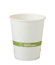 World Centric's Compostable 6 Ounce White - Paper Hot Cup with PLA Lining (Package of 500)