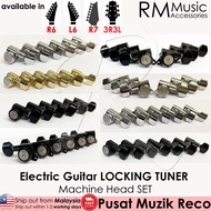 RM Electric Guitar 6 String 7 String Locking Tuner Guitar Machine Head SET Locking Tuners R6 L6 R7 L