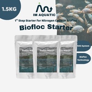 IM AQUATIC Biofloc Starter 500gx3 Pack | Aquaculture RAS System Fish Shrimp Farming Bacteria Booster