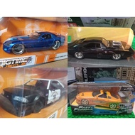 รถโมเดล jada fast & furious, dodge charger, 1959 Chevy impala, 1969 stingray  scale1:24