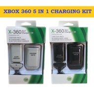 Xbox 360 5 in 1 Battery Pack Charging Kit Charger for Xbox 360 Controller