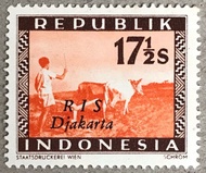 PW584-PERANGKO PRANGKO INDONESIA WINA REPUBLIK RIS DJAKARTA(H),MINT