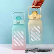 Viral Gemoy Drinking Bottle Free 2D Sticker + 3D Sticker Cute Rainbow Square Drinking Bottle 1.5L 2L