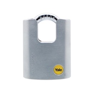 Yale Silver Series Outdoor Brass/Satin Closed Shackle Padlock (Boron Shackle) 50mm (Y122/50/123)