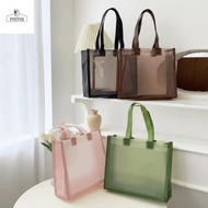 POYFOX Water-Sprinkling Festival PVC Tote, Thick Durable Transparent Handbags,  Packaging Waterproof