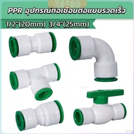 ZY Connector PPR Water pipe Valve Gate DN15 DN20 Equipment Door fitting