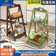[in stock]New simple folding storage rack brand new high quality PP Plastic floor-standing simple st
