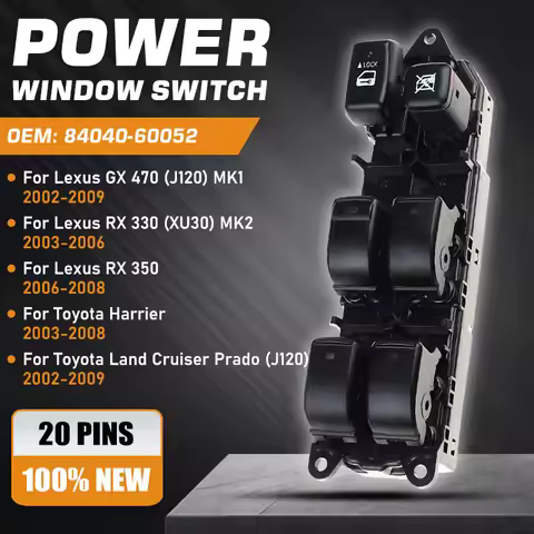 Master Power Window Switch For Toyota Land Cruiser Prado Lexus GX470 2002-2009 Lexus RX330 RX350 Toy