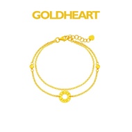 Goldheart  999 Gold Double Chain Love Bracelet