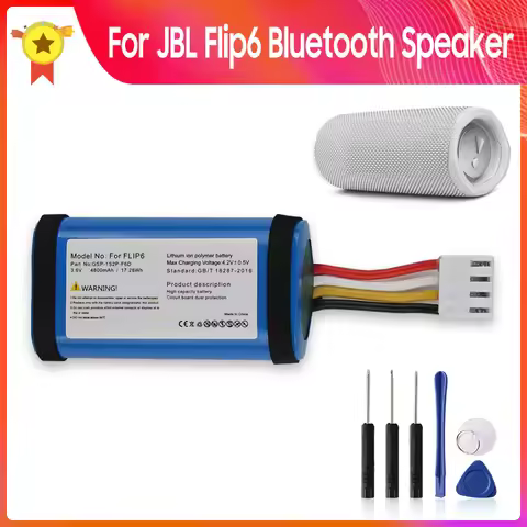 Replacement Battery GSP-1S2P-F6D For JBL Flip 6 Flip6 Portable Wireless Bluetooth Speaker Quality Ba