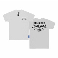 T-Shirt TUHAN TIDAK SEDANG BERMAIN DADU-SINISTERCOMBED - HITAM M