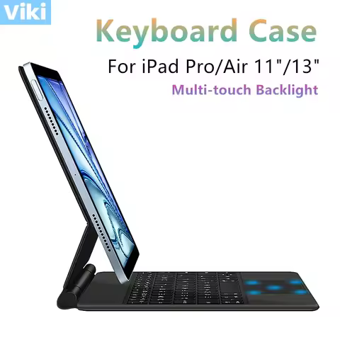 Magic Keyboard Folio For New iPad Air 13 inch M2 2024 Magnetic Case for iPad Pro 12.9 6th 2018-2022 