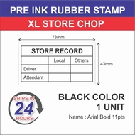 Rubber Stamp / Pre Ink Rubber Stamp / Self Ink Rubber Stamp / XL Store Chop / XL Company Address Cho