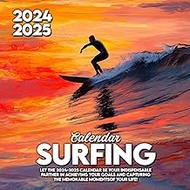Surfing Cαʅҽɳԃαɾ 2024-2025: 16 Months of The Animal from Sep 2024 to Dec 2025,Square 8.5 x 8.5 Inche
