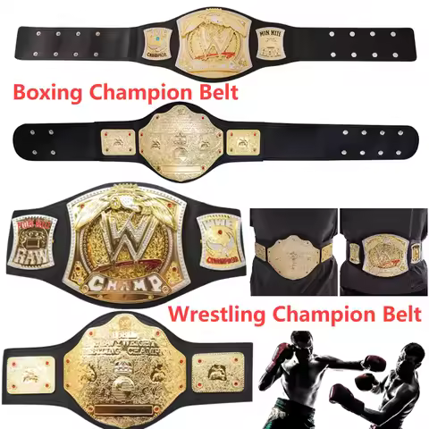 WWE Boxing Champion Belt Championship Gold Belt Characters Occupation Wrestling Gladiators Belt Cosp